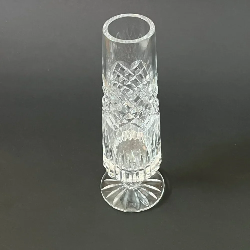 Crystal Footed Bud Vase 6-7/8